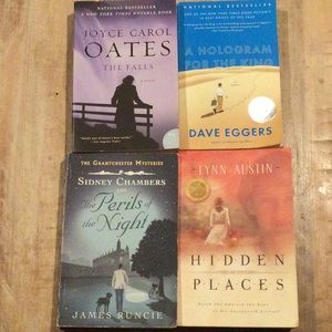 Fiction: The  Falls, Hologram for the King,  Perils of the Night, Hidden Places